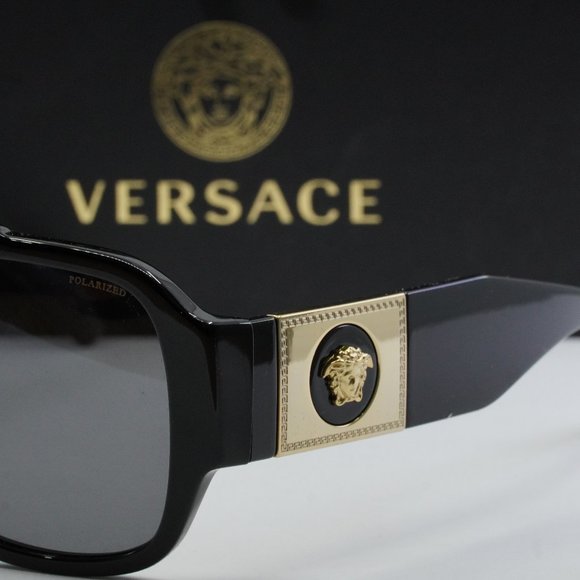 Versace VE4436U GB1/81 Aviator Sunglasses - Black/Grey Polarized main image 10